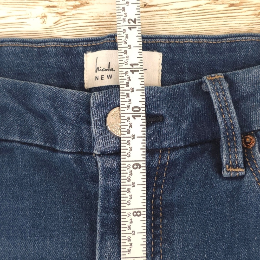 Nicole Miller NY Jeans Size 10 Soho Kick Boot High Rise Ankle Cropped Stretch - Picture 4 of 9